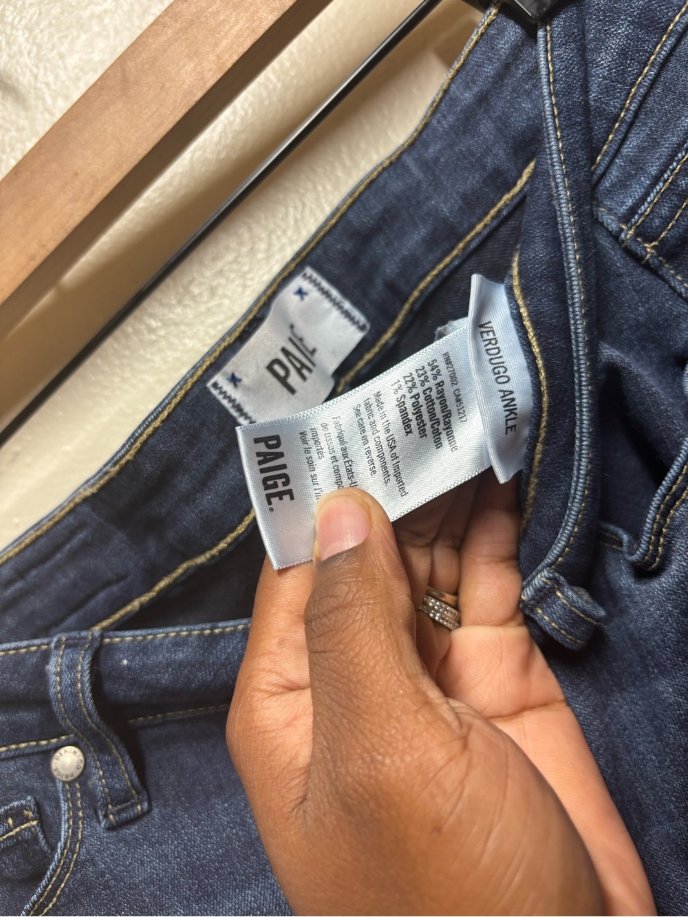 Paige Verdugo Ankle jeans women's 27 Nottingham wash(27x27) - Picture 3 of 4